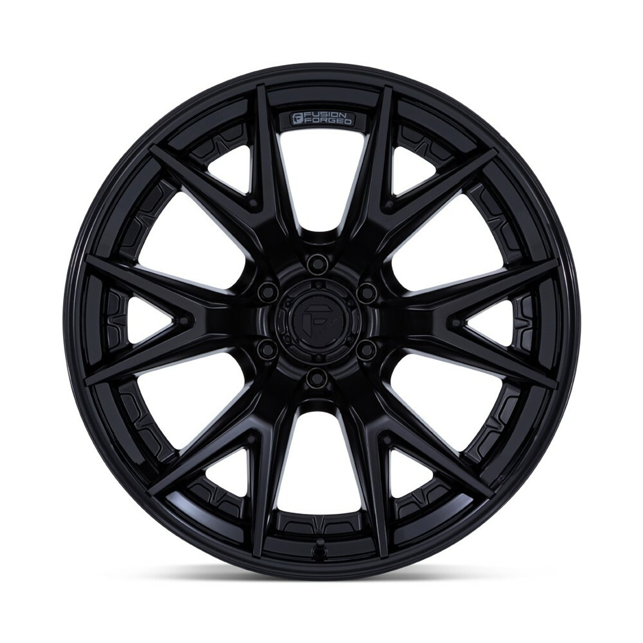 20" Fuel FC402 Catalyst Matte Black Gloss Black Lip 20x9 Wheel 6x5.5 20mm Rim