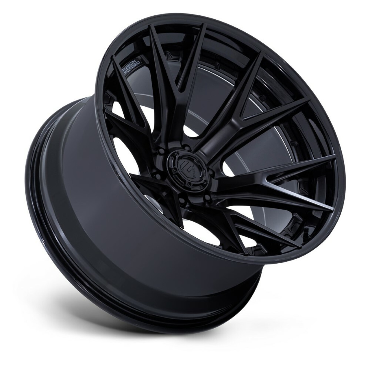 20" Fuel FC402 Catalyst Matte Black Gloss Black Lip 20x9 Wheel 6x5.5 20mm Rim