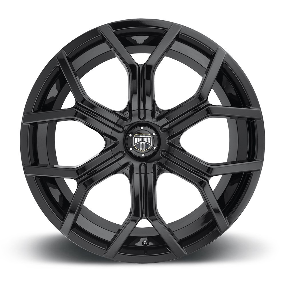 DUB 1PC S208 Royalty 22x9.5 6x135 6x5.5 Gloss Black Wheel 22" 30mm Rim