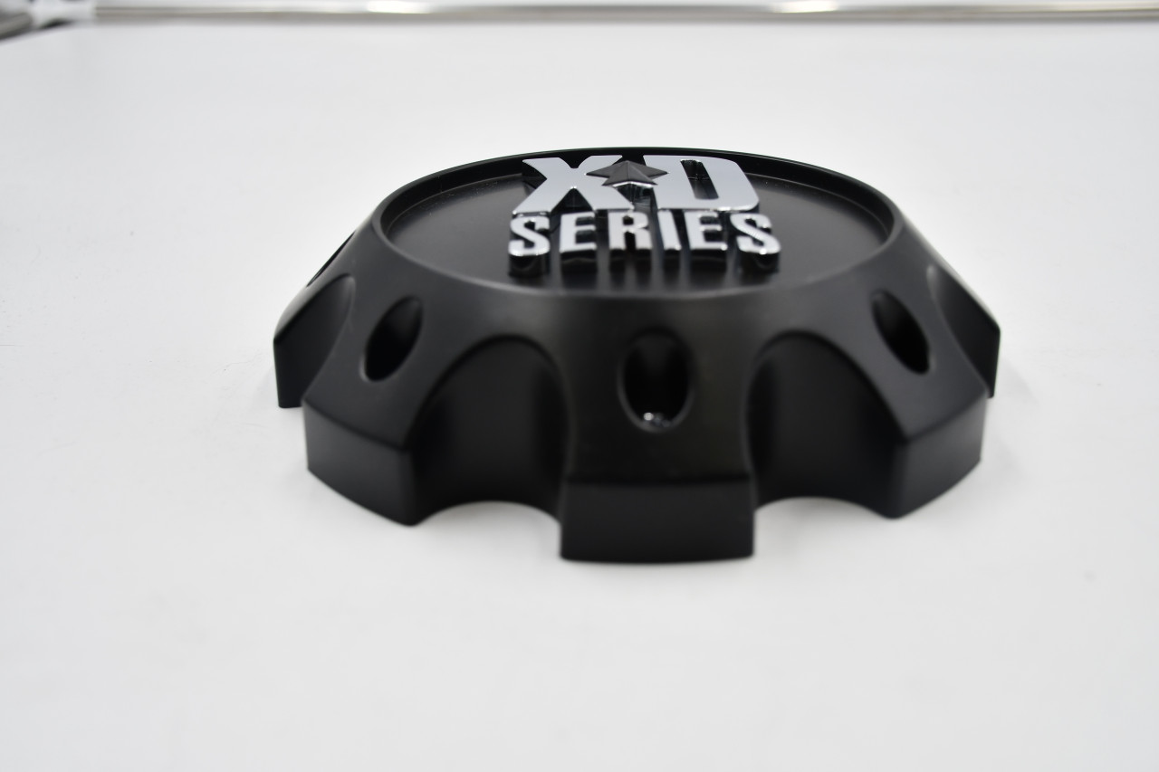 XD Series Matte Black Wheel Center Cap Hub Cap 1079L170-H42-1-S1 6.75" 8 Lug