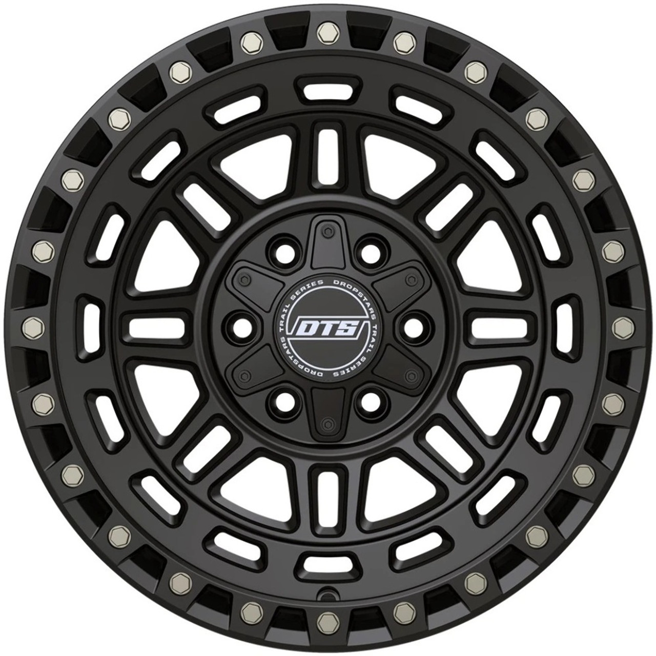 17" Dropstars Trail Series 603SB Satin Black 17x9 Wheel 8x170 00mm For Ford Rim