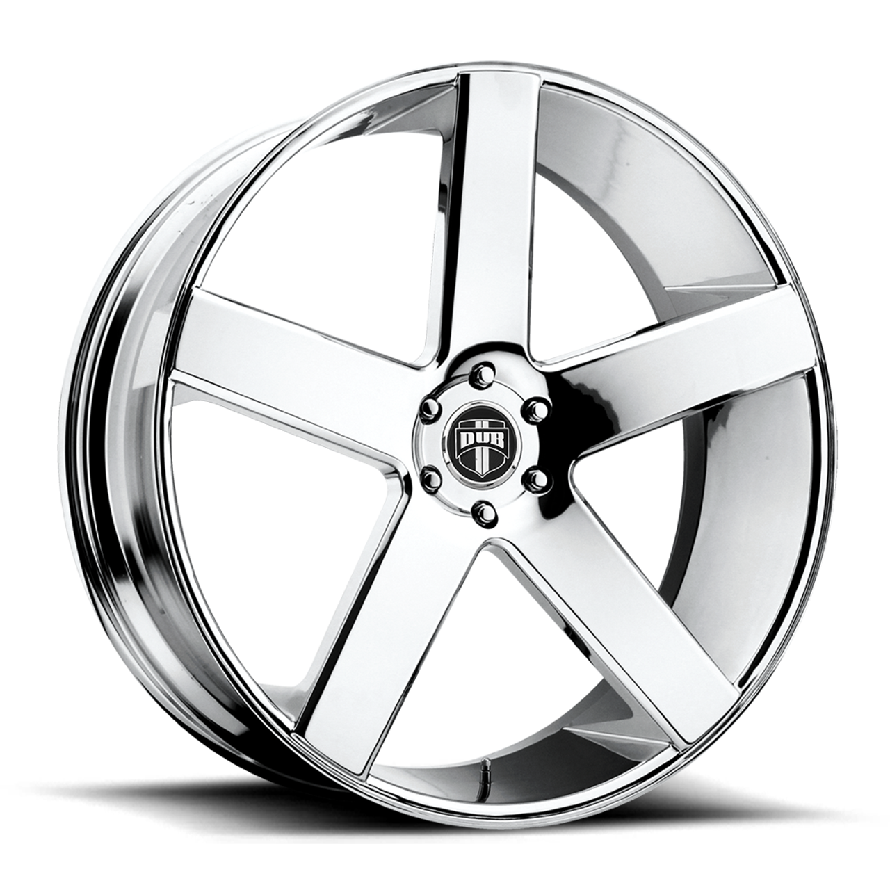 DUB 1PC S115 Baller 24x9 5x120 Chrome Plated Wheel 24" 15mm Rim