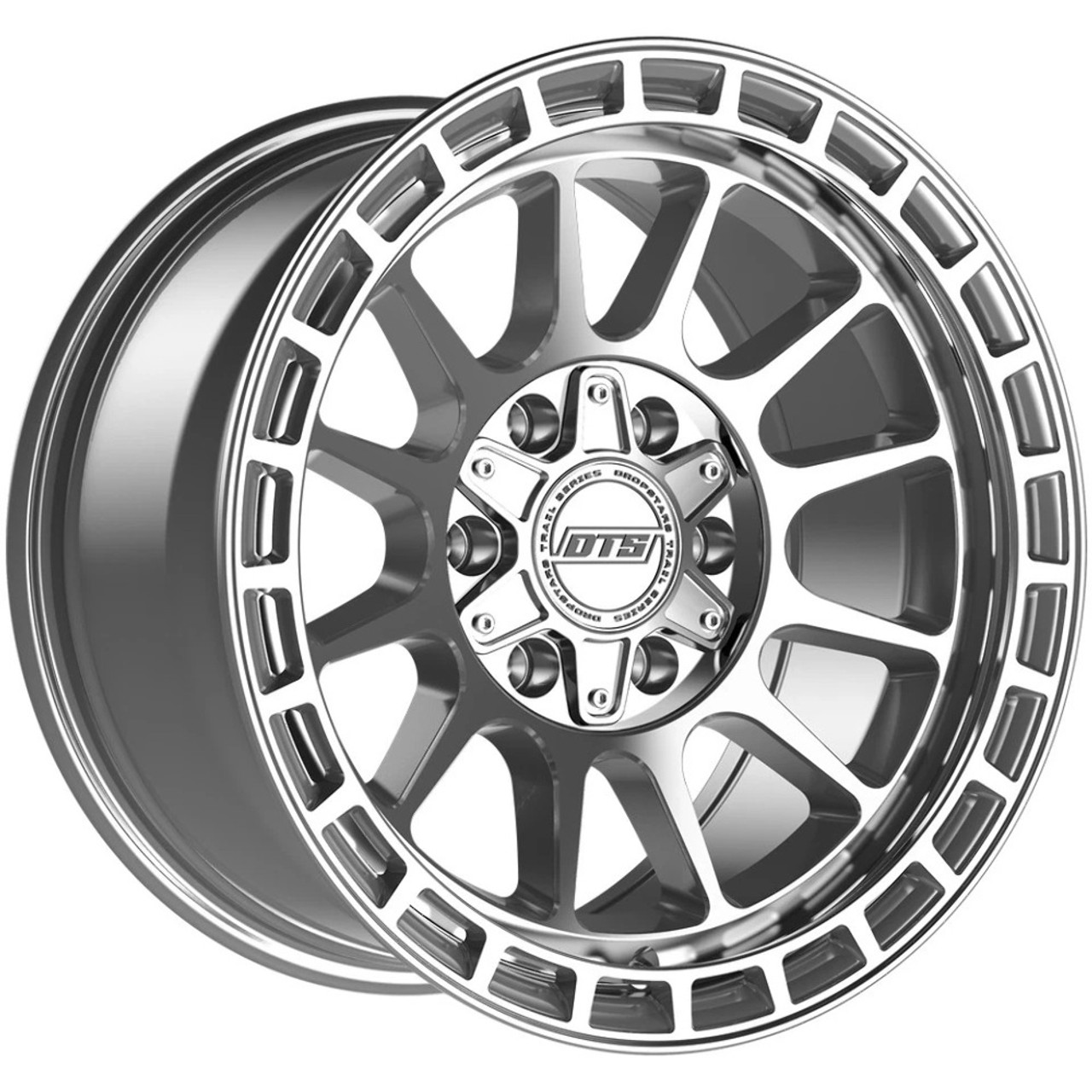 Set 4 17" Dropstars Trail Series 606MS Machined & Silver 17x8.5 6x135 6x5.5 00mm