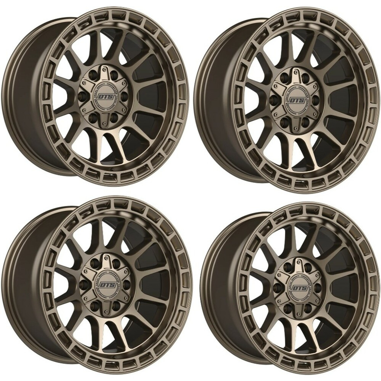Set 4 17" Dropstars Trail Series 606BZ Satin Bronze 17x8.5 Wheels 8x170 00mm Rim