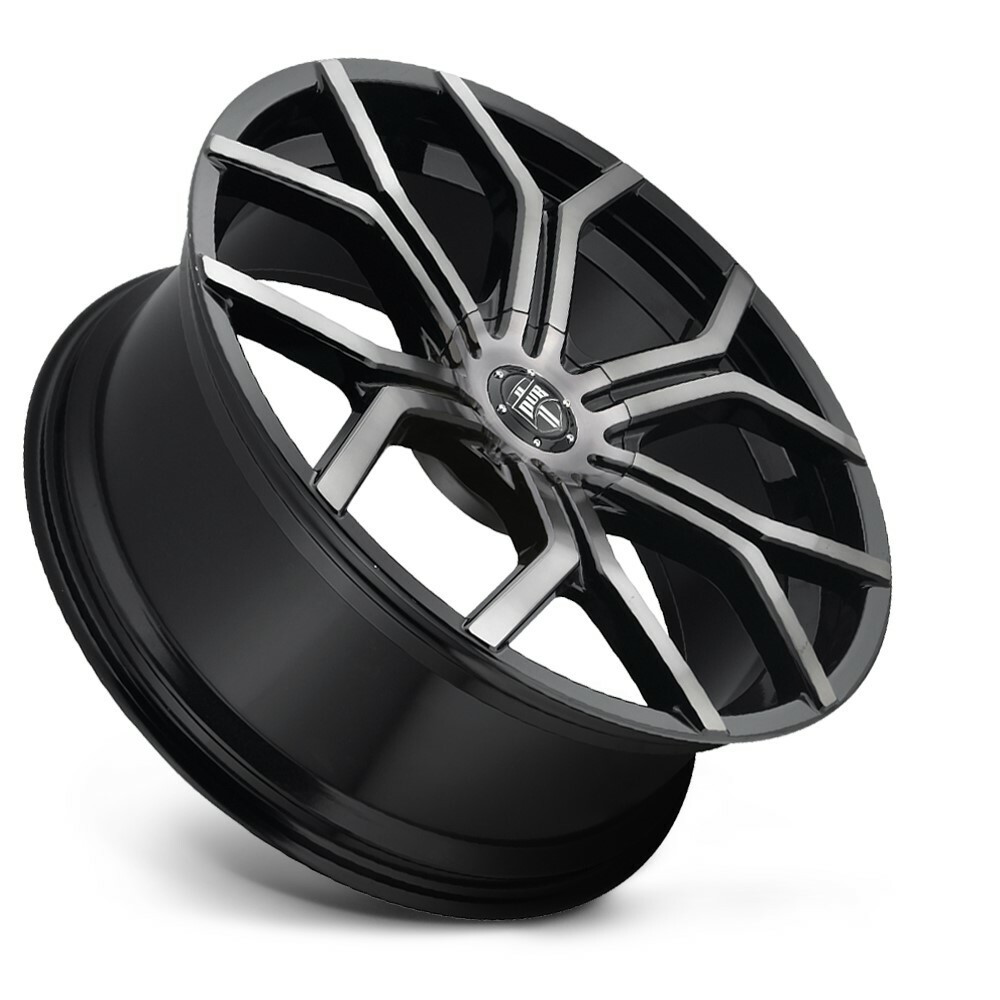 22" DUB  S209 Royalty 22x9.5 6x120 6x132 Machined Double Dark Tint Wheel 30mm