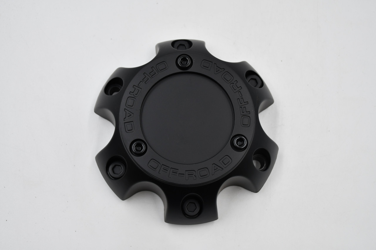 Vision 111 Nemesis Matte Black Wheel Center Cap C111MB-6V Hub Cap 6x135 & 6x5.5