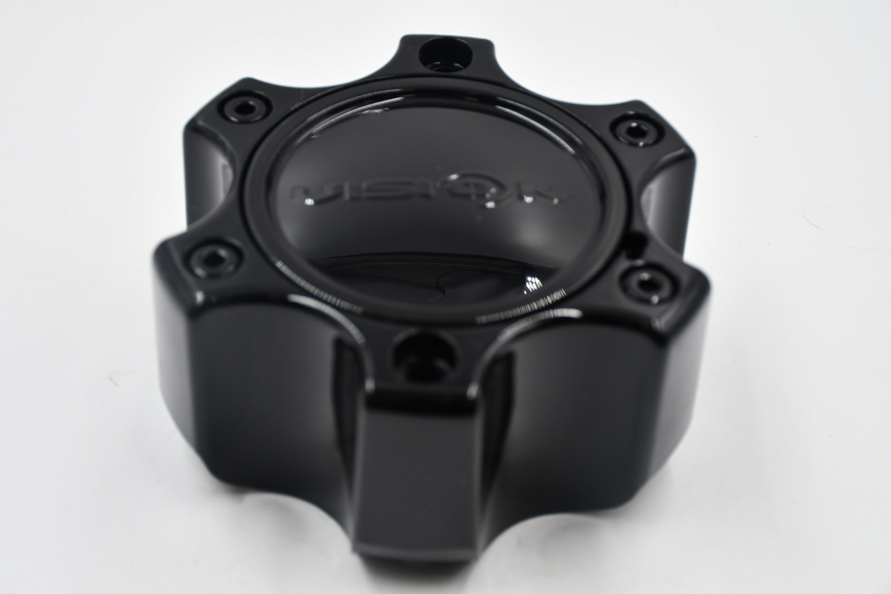Vision 375 Warrior Wheel Gloss Black 6x135 6x5.5 Center Cap C375GB-6CDOC 6 Lug