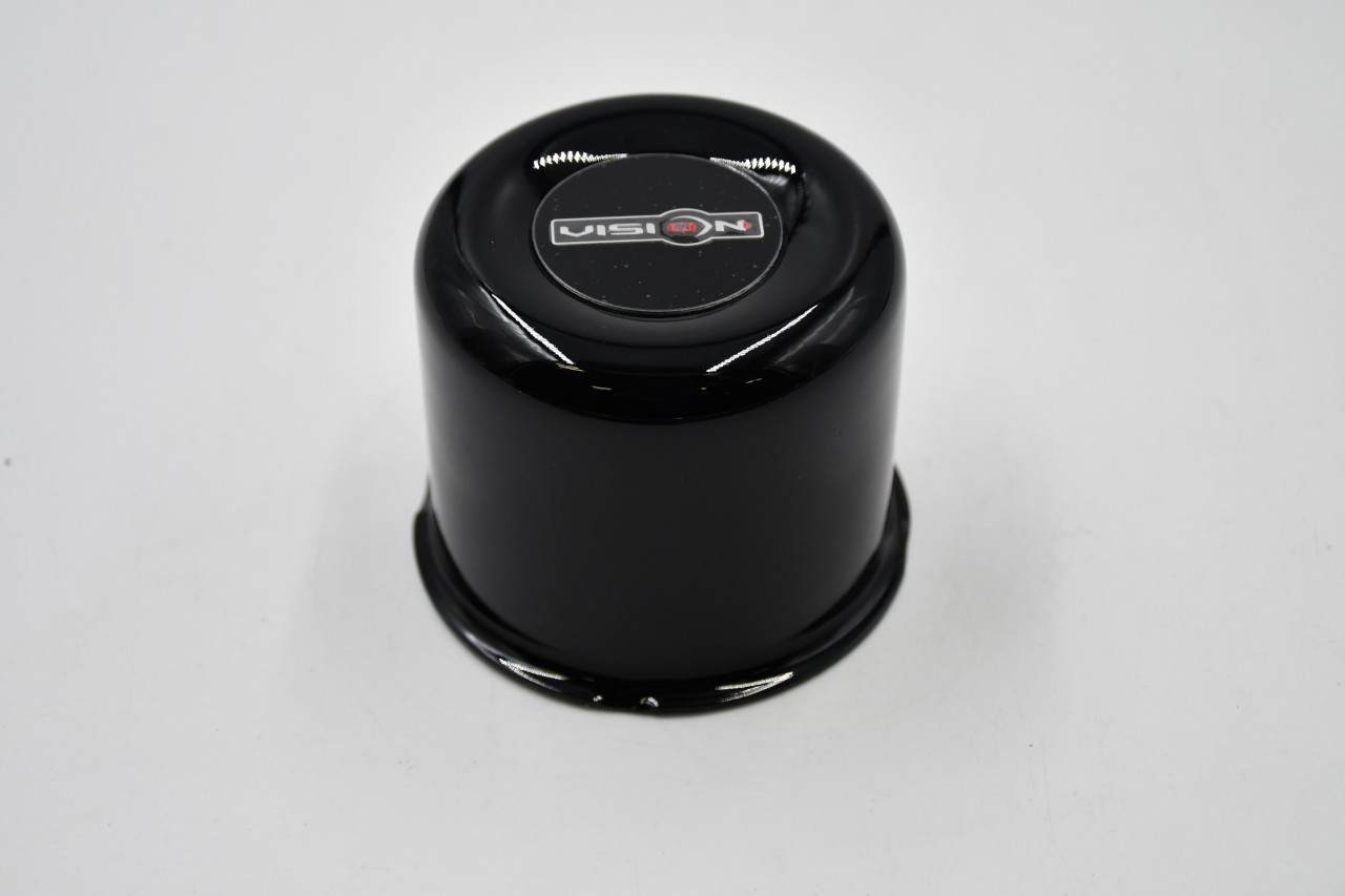 Vision Gloss Black Wheel Center Cap Hub Cap C72GB-V 3.125" Push Through