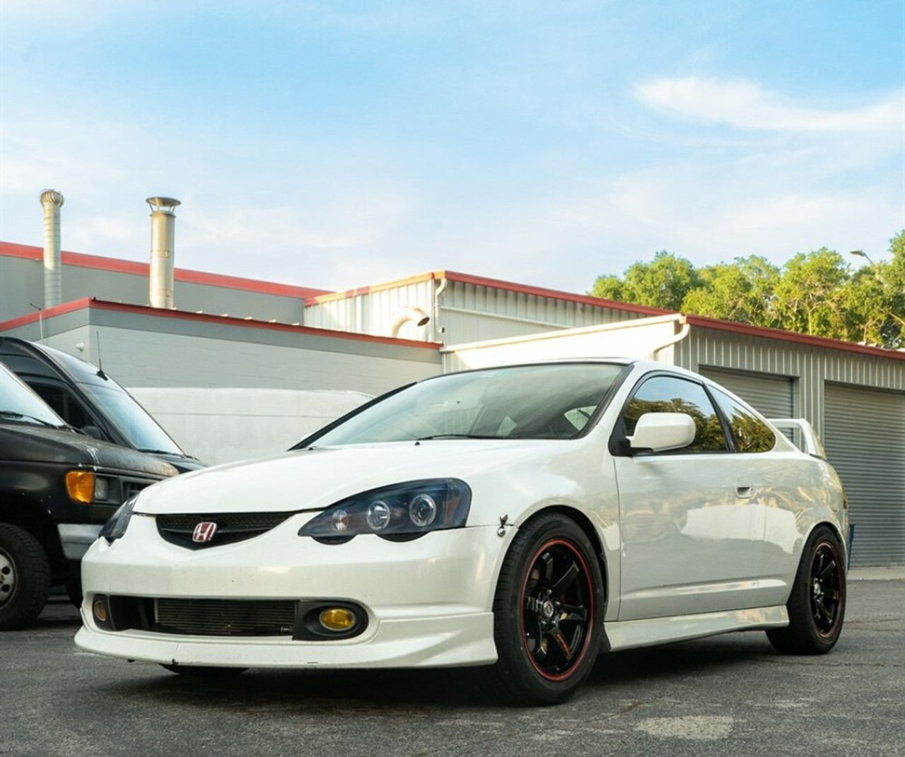 17" Spec-1 SPT-33 Gloss Black & Red Line 17x8 Wheel 5x112 5x4.5 38mm Rim