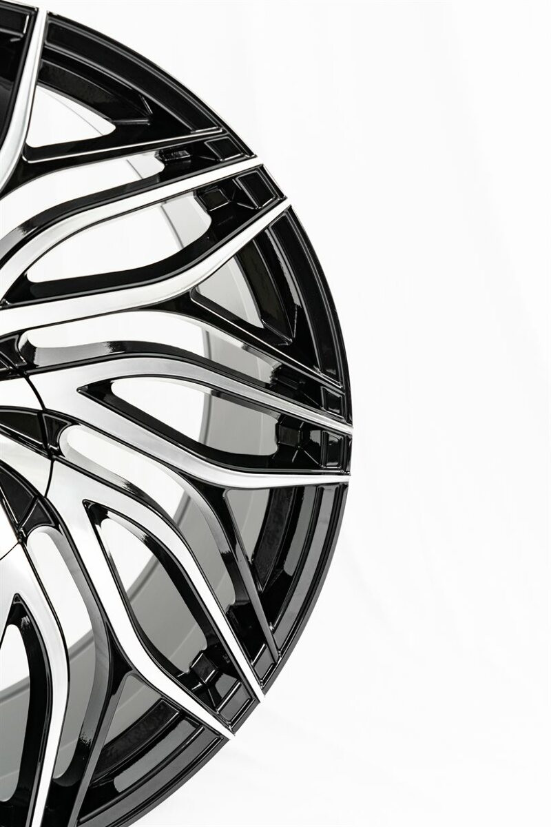 Azara AZA-537 Wheels 18 Inch 5x4.5 (5x114.3) 5x120 Gloss Black & Machi
