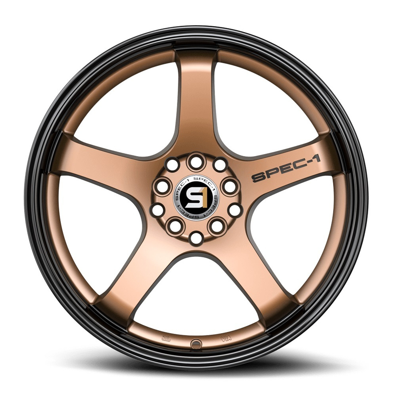 Set 4 17" Spec-1 SPT-31 Matte Bronze & Black Lip 17x7.5 Wheels 5x112 5x4.5 42mm