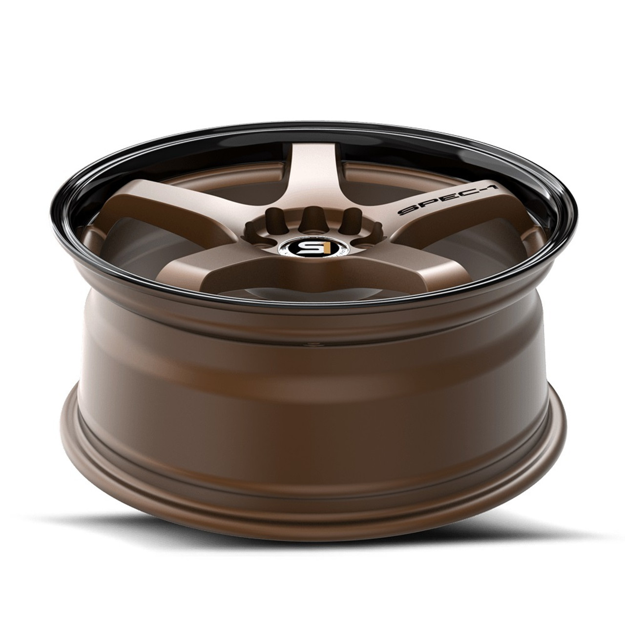Set 4 17" Spec-1 SPT-31 Matte Bronze & Black Lip 17x7.5 Wheels 5x112 5x4.5 42mm