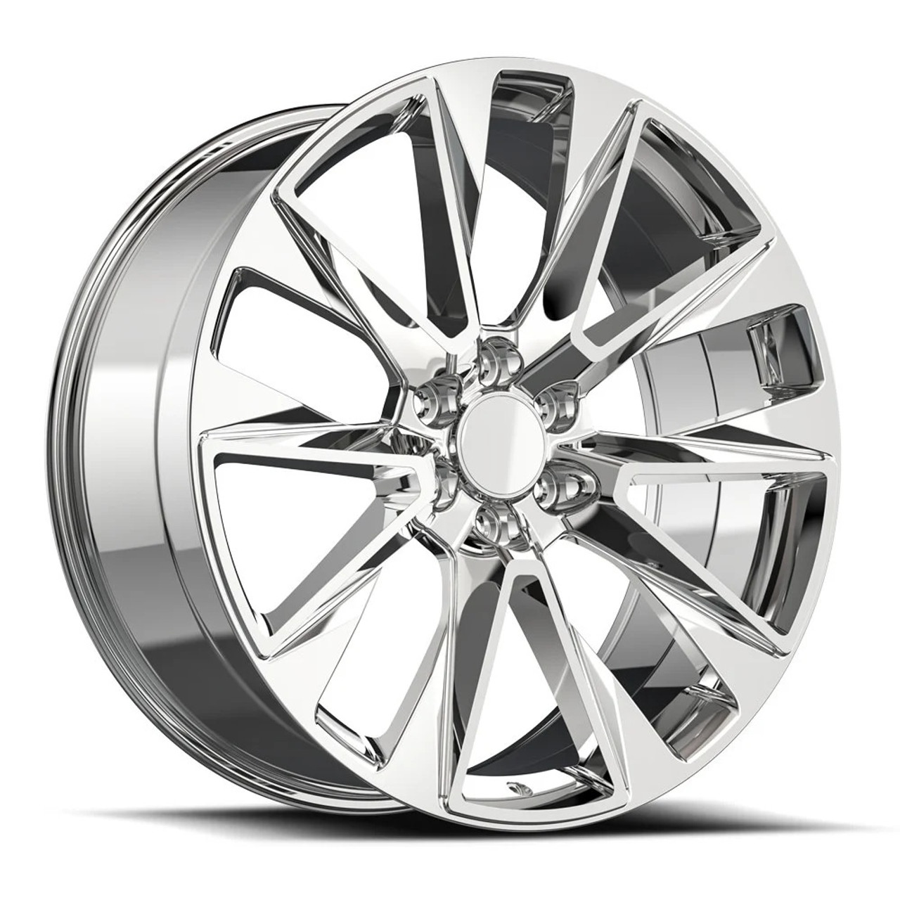 26" O.E. Revolution C-14 Nano Chrome 26x10 Wheel 6x5.5 30mm Rim For Chevy GMC