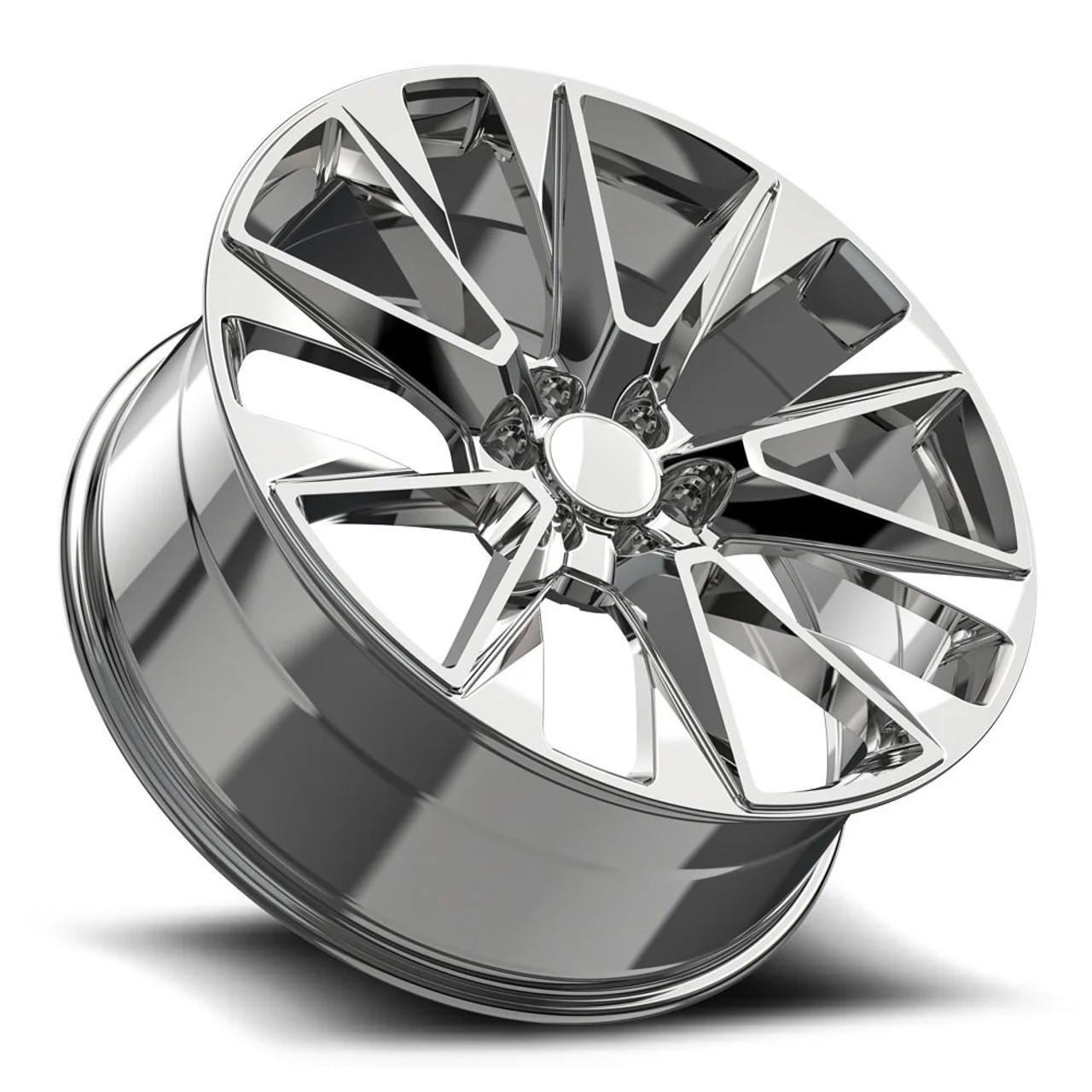 26" O.E. Revolution C-14 Nano Chrome 26x10 Wheel 6x5.5 30mm Rim For Chevy GMC