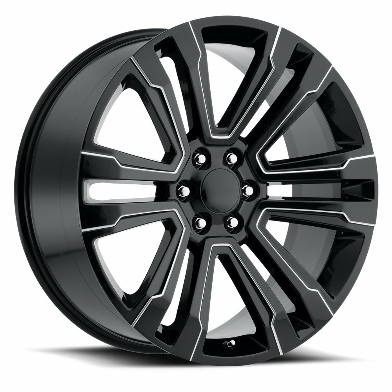26" O.E. Revolution G-10 Gloss Black & Milled 26x10 Wheel 6x5.5 31mm Rim