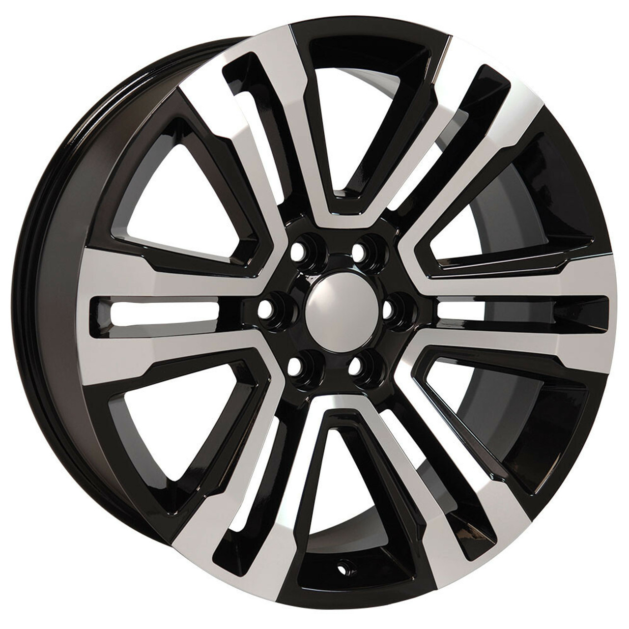 26" O.E. Revolution G-10 Gloss Black & Machined 26x10 Wheel 6x5.5 31mm Rim