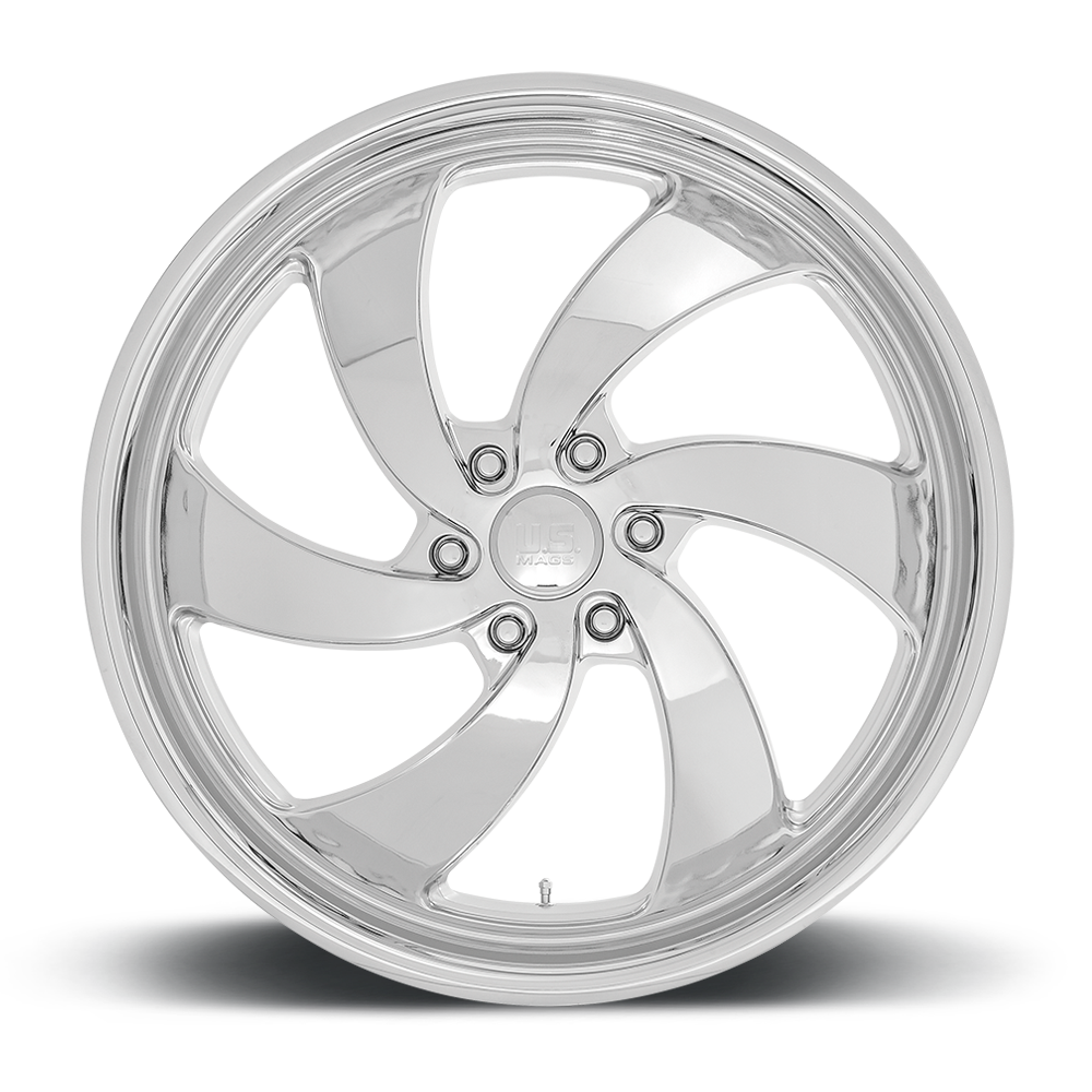 24" US Mag U132 Desperado 24x10 6x5.5 Chrome Left Wheel 25mm For Chevy GMC Jeep