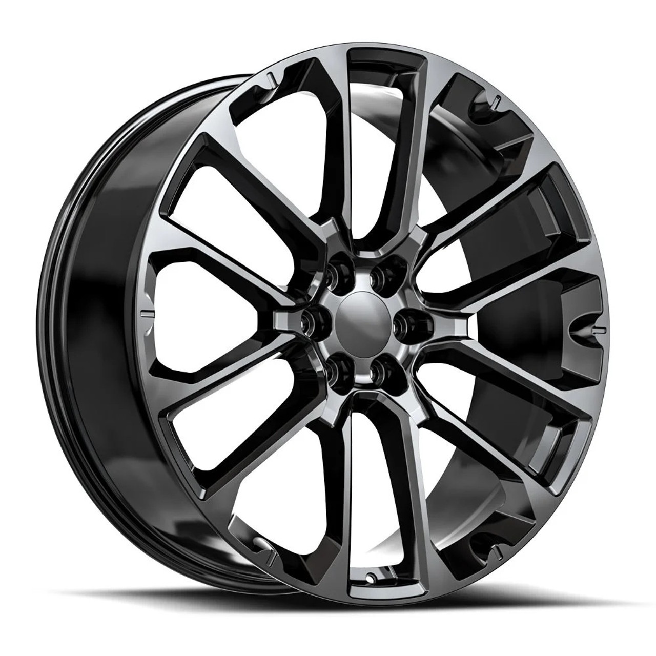 26" O.E. Revolution G-40 Gloss Black 26x10 Wheel 6x5.5 31mm Rim For Chevy GMC