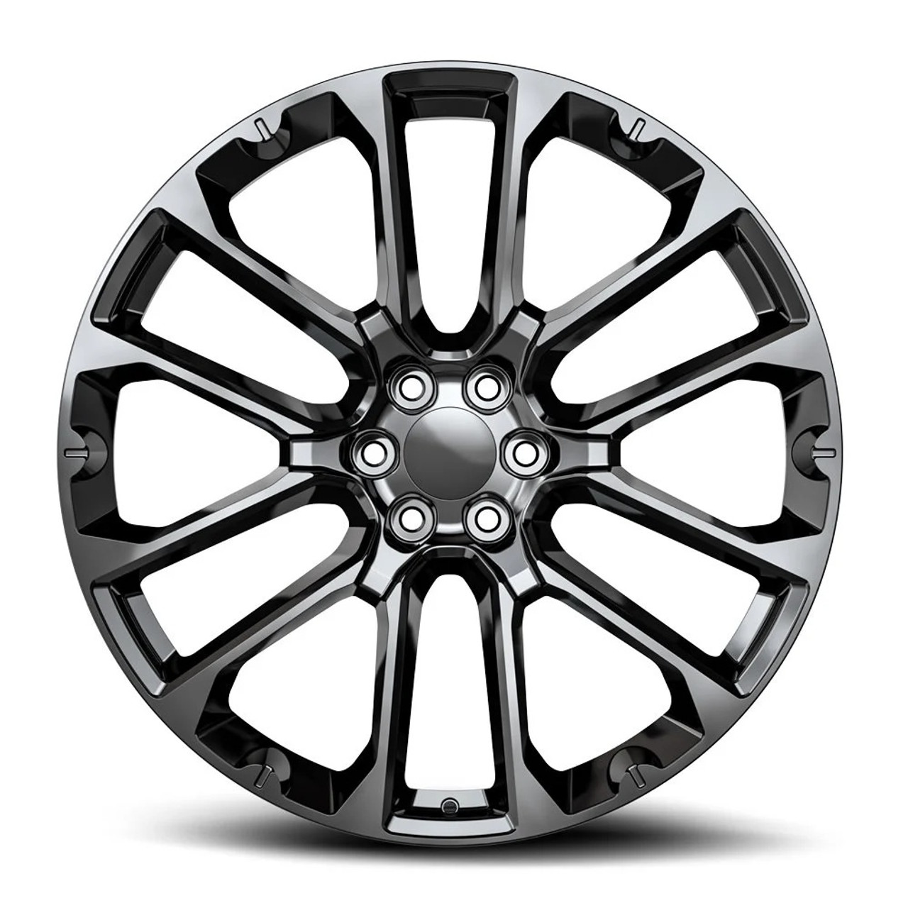 26" O.E. Revolution G-40 Gloss Black 26x10 Wheel 6x5.5 31mm Rim For Chevy GMC