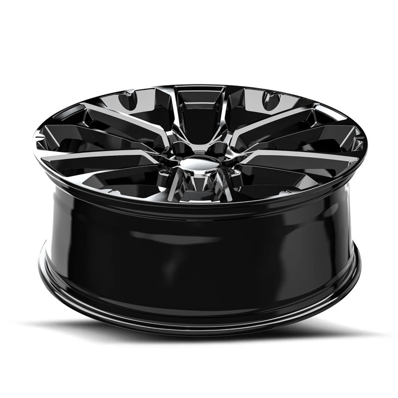 26" O.E. Revolution G-40 Gloss Black 26x10 Wheel 6x5.5 31mm Rim For Chevy GMC