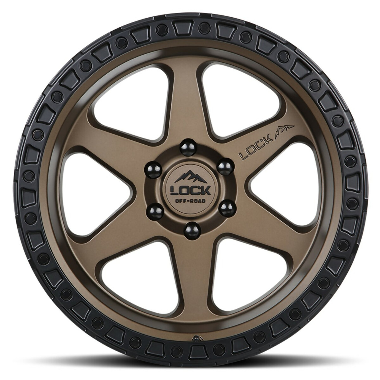 18" Lock Offroad Olympus Matte Desert Bronze W Matte Black Ring 18x9 Wheel 5x5 12 Rim