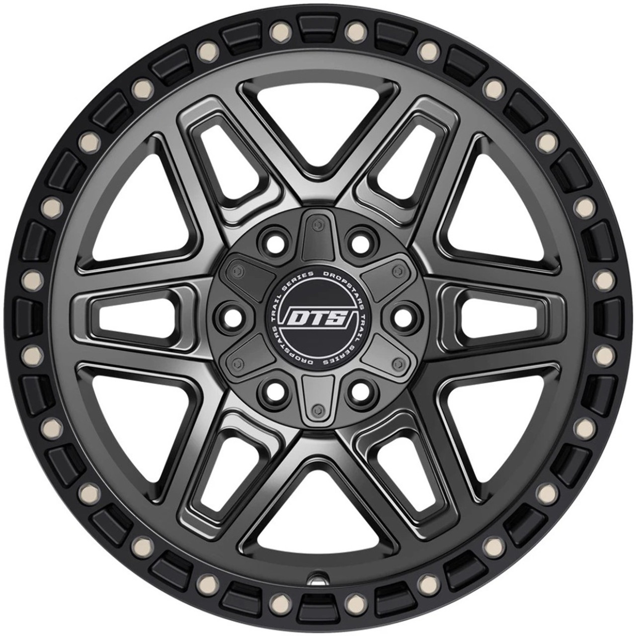 20" Dropstars Trail Series 604AB Anthracite Black Ring 20x9 6x135 6x5.5 18mm Rim