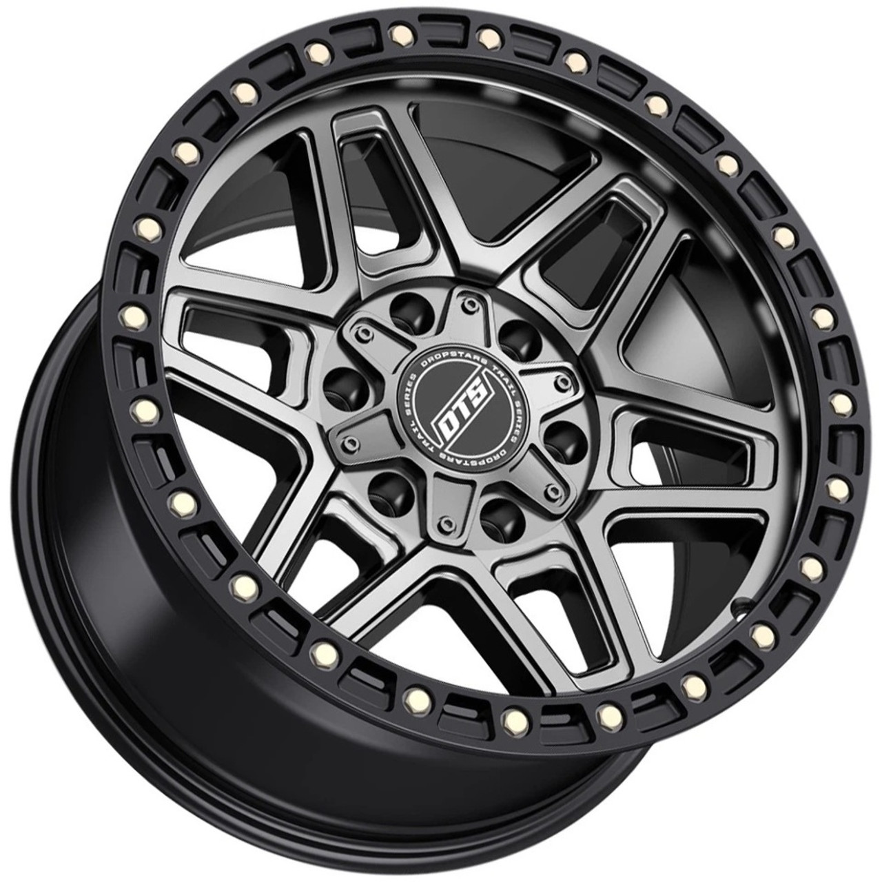 20" Dropstars Trail Series 604AB Anthracite Black Ring 20x9 6x135 6x5.5 18mm Rim