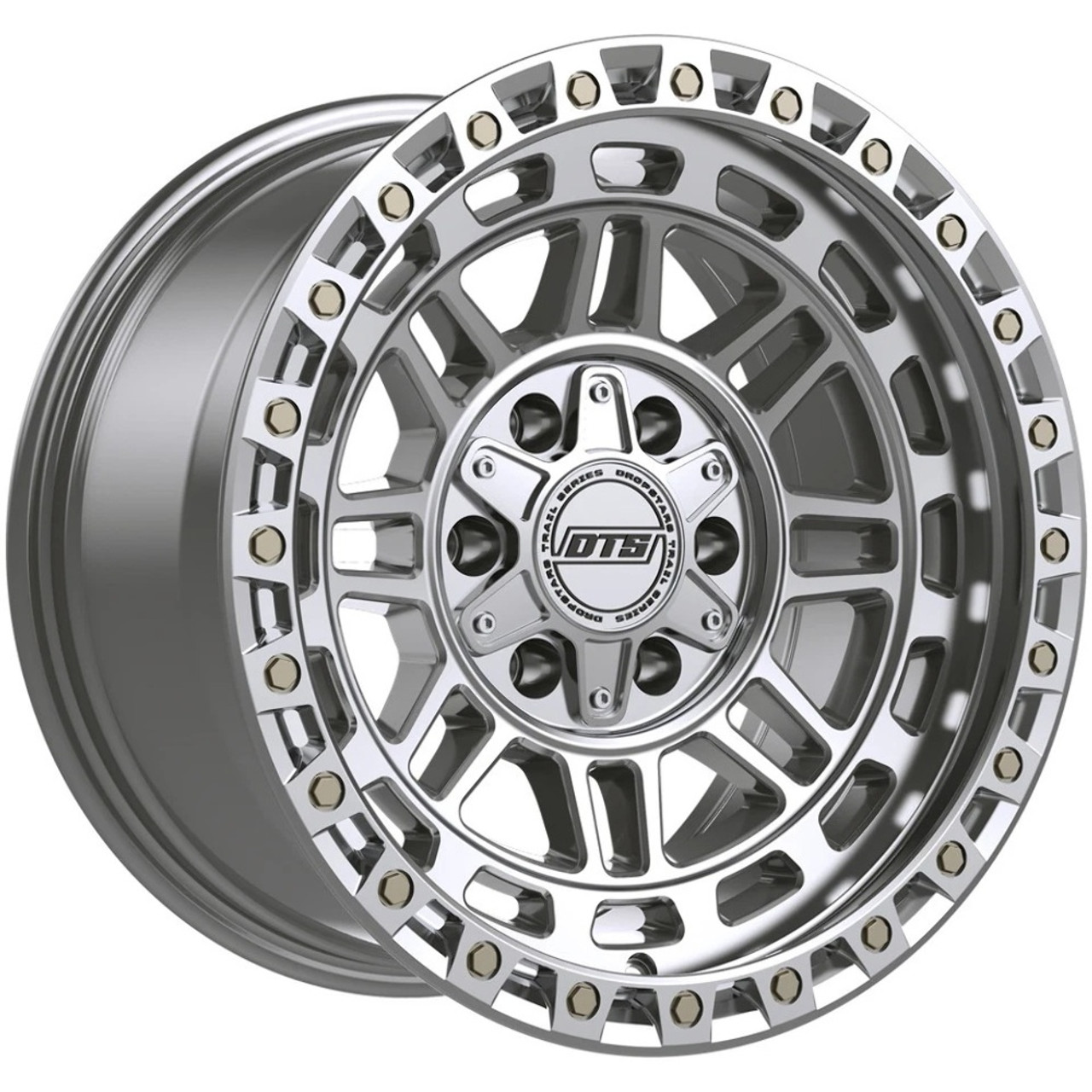Set 4 18" Dropstars Trail Series 603MS Machined Silver 18x9 6x135 6x5.5 00mm Rim