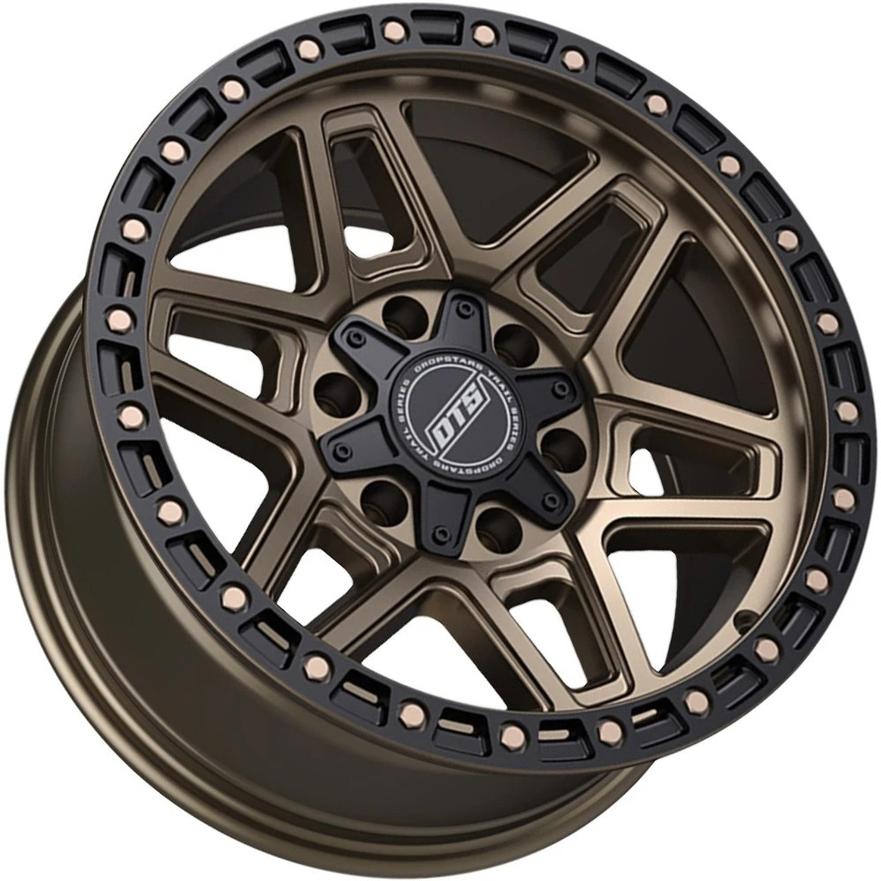 20" Dropstars Trail Series 602BZB Bronze Black Ring 20x10 6x135 6x5.5 -19mm Rim