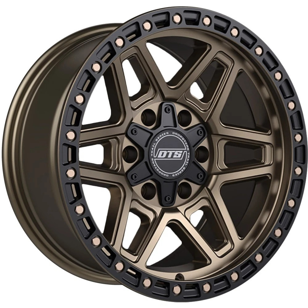 20" Dropstars Trail Series 602BZB Bronze Black Ring 20x10 Wheel 5x5 5x5.5 -19mm