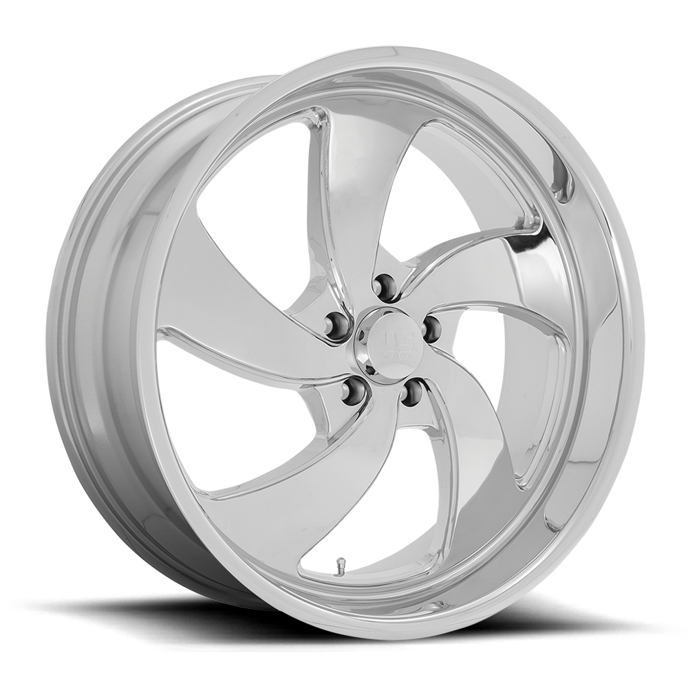 24" US Mag 1PC U132 Desperado 24x10 5x4.75 Chrome Left Wheel 5mm Rim