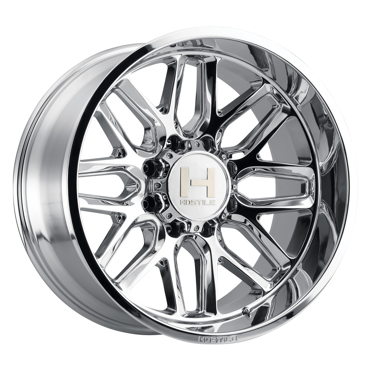 Set 4 20" Hostile H120 Vulcan Armor Plated 20x10 Wheels 8x6.5 -19mm Truck Rims