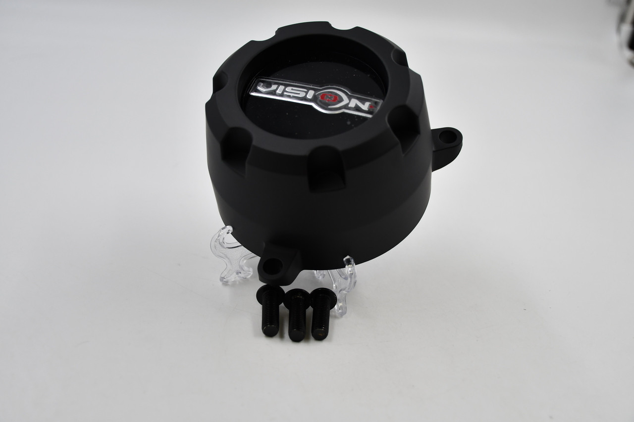 Vision 412 Rocker 398 Manx MB C398SB-6V Satin Black Center Cap Fits 6x5.5 6x135