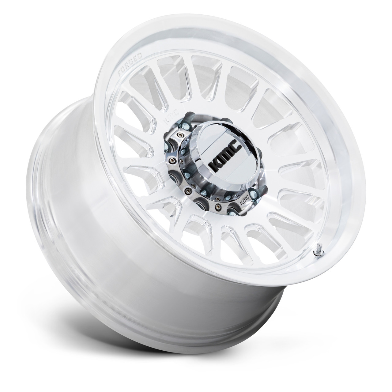 18" KMC KM452 Impact Forged Monoblock Raw Machined 18x9 Wheel 8x170 0mm Rim