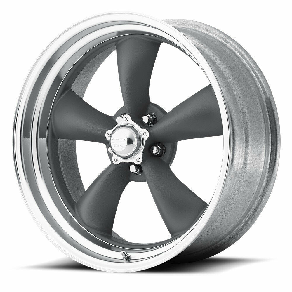 American Racing Vintage VN215 Classic Torq Thrust II 18x10 5x4.75 Gray Wheel 6mm