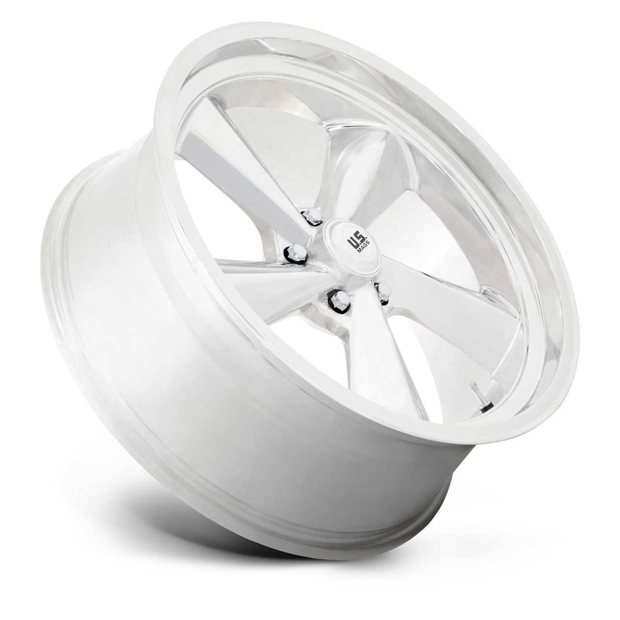 US Mag 1PC U135 TS 22x10.5 5x5.0 Polished Wheel 22" 0mm Rim