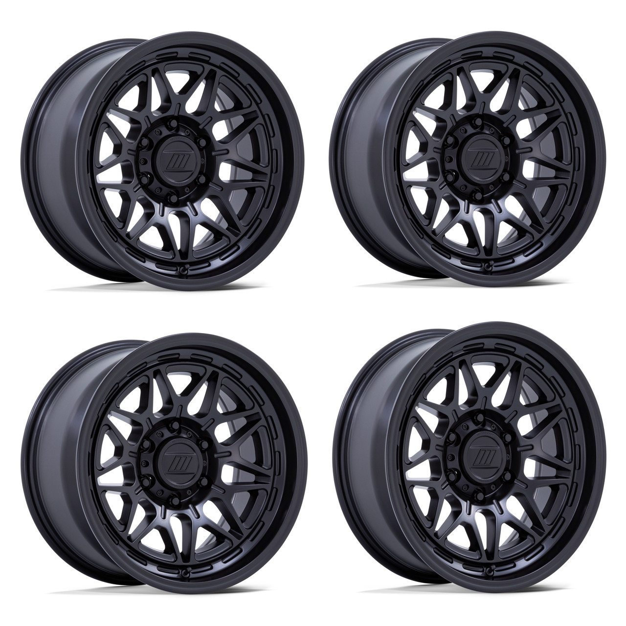 Set 4 17" Pro Comp Alloys PA202 Basecamp 17x8 6x135 20mm Wheels Matte Black Rims