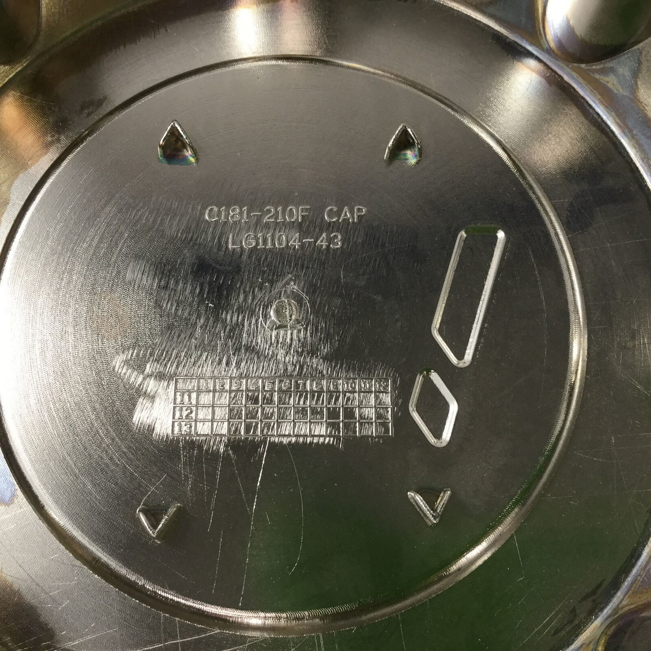 Vision Wheels C181-210F Cap LG1104-43 Chrome Wheel Center Cap Old Logo