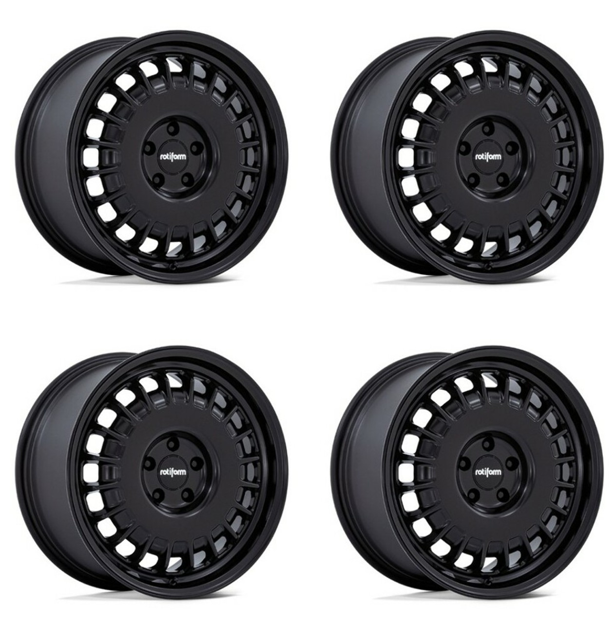 Set 4 19" Rotiform RC205 PMF Matte Black 19x8.5 Wheels 5x112  45mm Rims