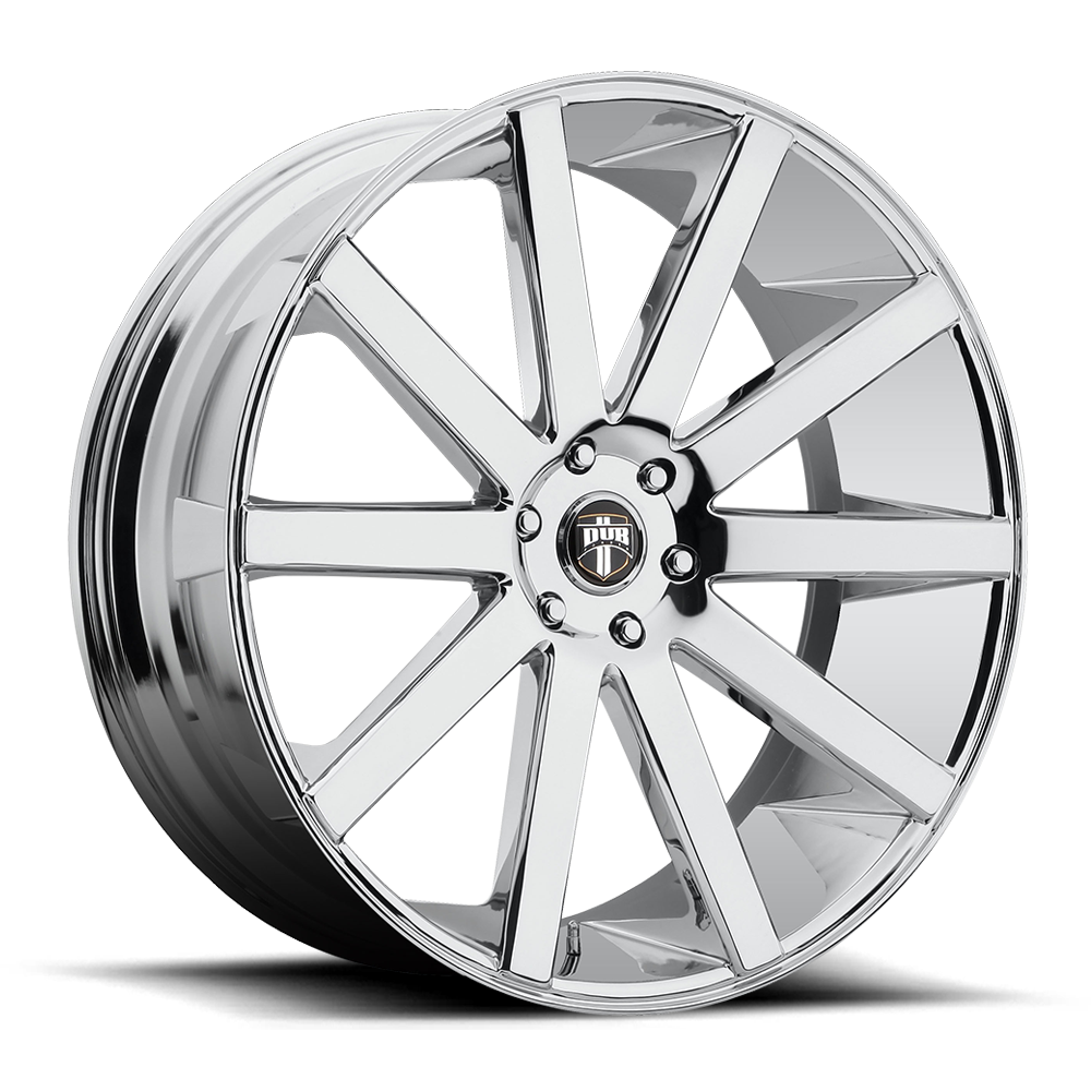 DUB 1PC S120 Shot Calla 24x10 6x5.5 Chrome Plated Wheel 24" 20mm For Nissan Rim