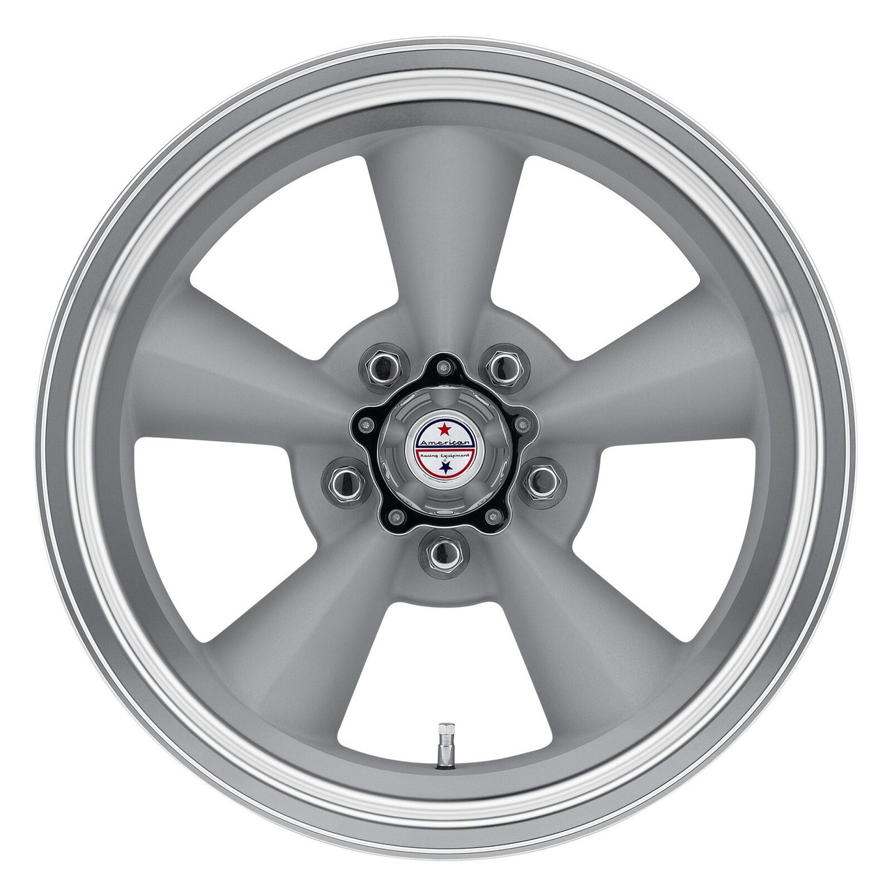 17" American Racing Vintage VN309 TT O 17x8 5x5.5 0mm Vintage Silver Machined Rim