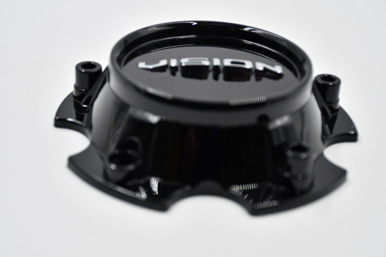 Vision Gloss Black Wheel Center Cap Hub Cap C421GB-55V 5" 5 Lug