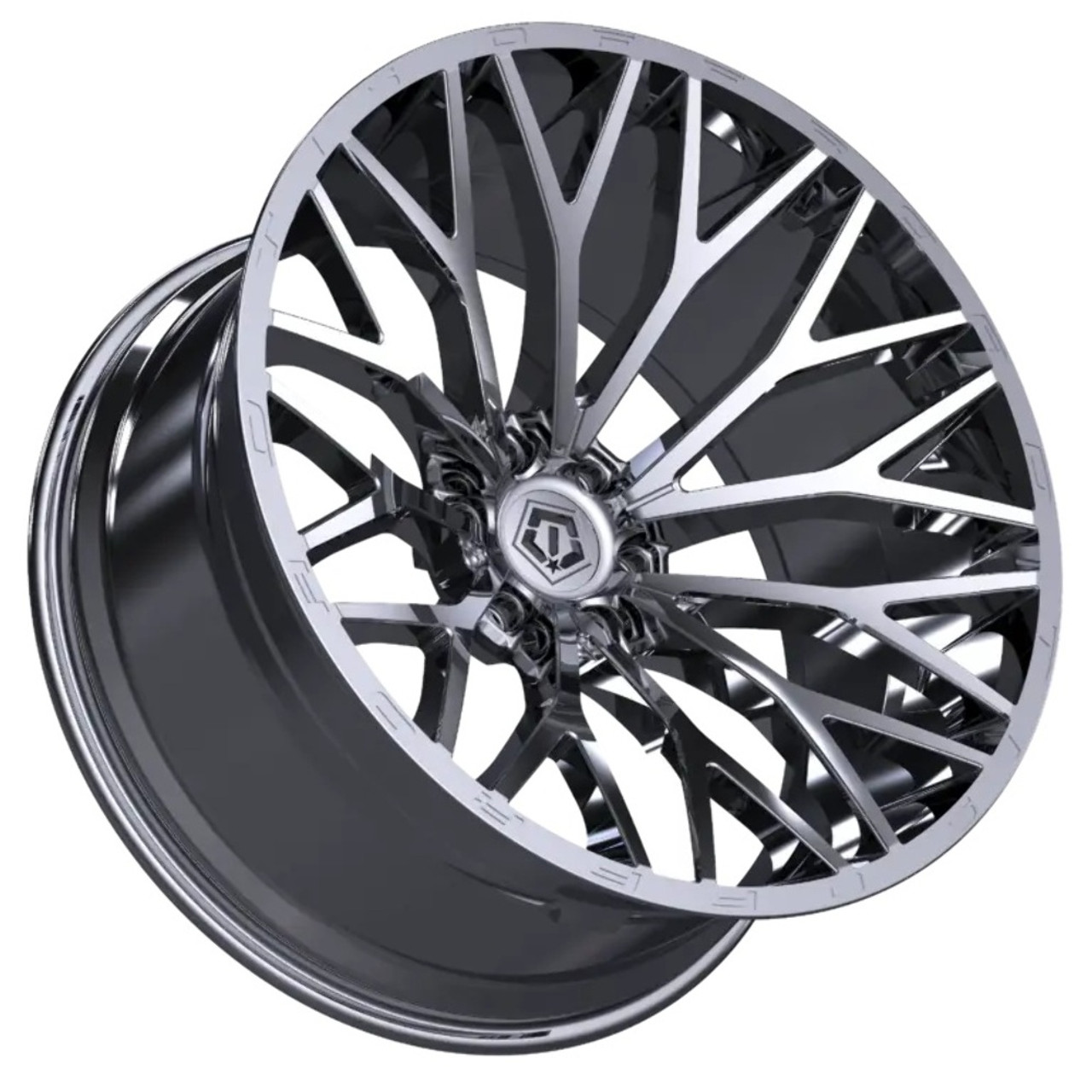 20" TIS 566C Chrome 20x10 Wheel 6x135 -24mm Lifted For Ford Lincoln Truck Rim