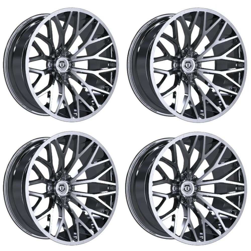 TIS 566C Wheels 20 Inch 6x135 Chrome Plated A2i Wheel and Tire