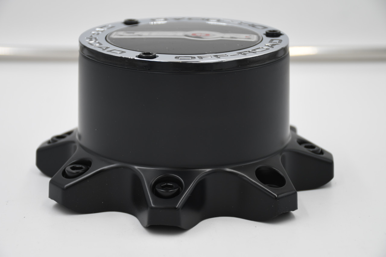 Vision Matte Black Center Cap Hub Cap C394PLMB-8V 7" 8 Lug Vision Wheels