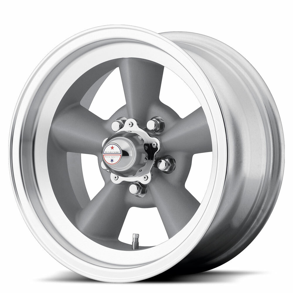 American Racing VN309 TTO 15x8.5 5x5.5 Vintage Silver Machine Wheel 15" -24mm