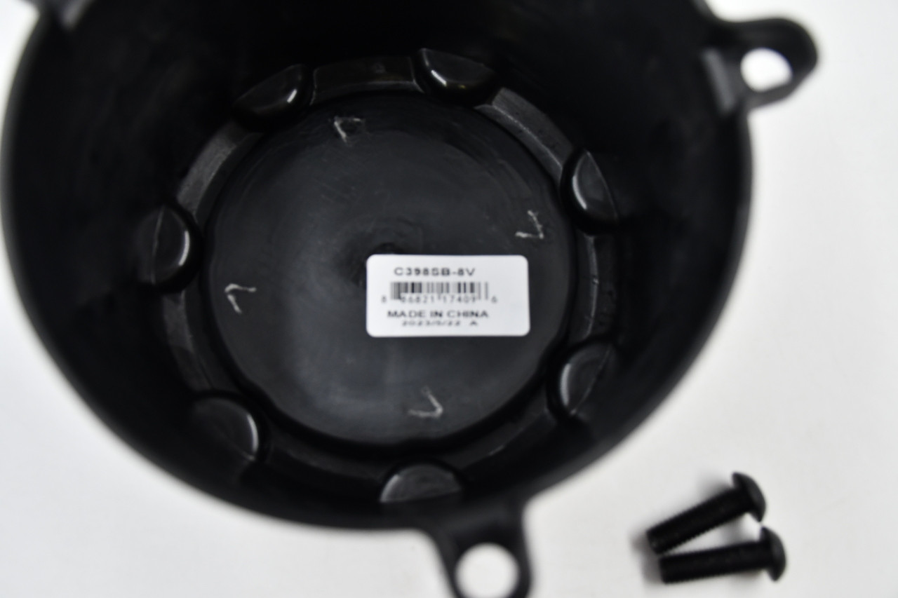 C398SB-8V 8 Lug Wheel Center Cap - Chrome Hub Cap for 8-Lug Wheels | Durable & Stylish Vision 398 Manx 412 Rocker C398SB-8V Satin Black Center Cap 8x6.5 8x180 8x170