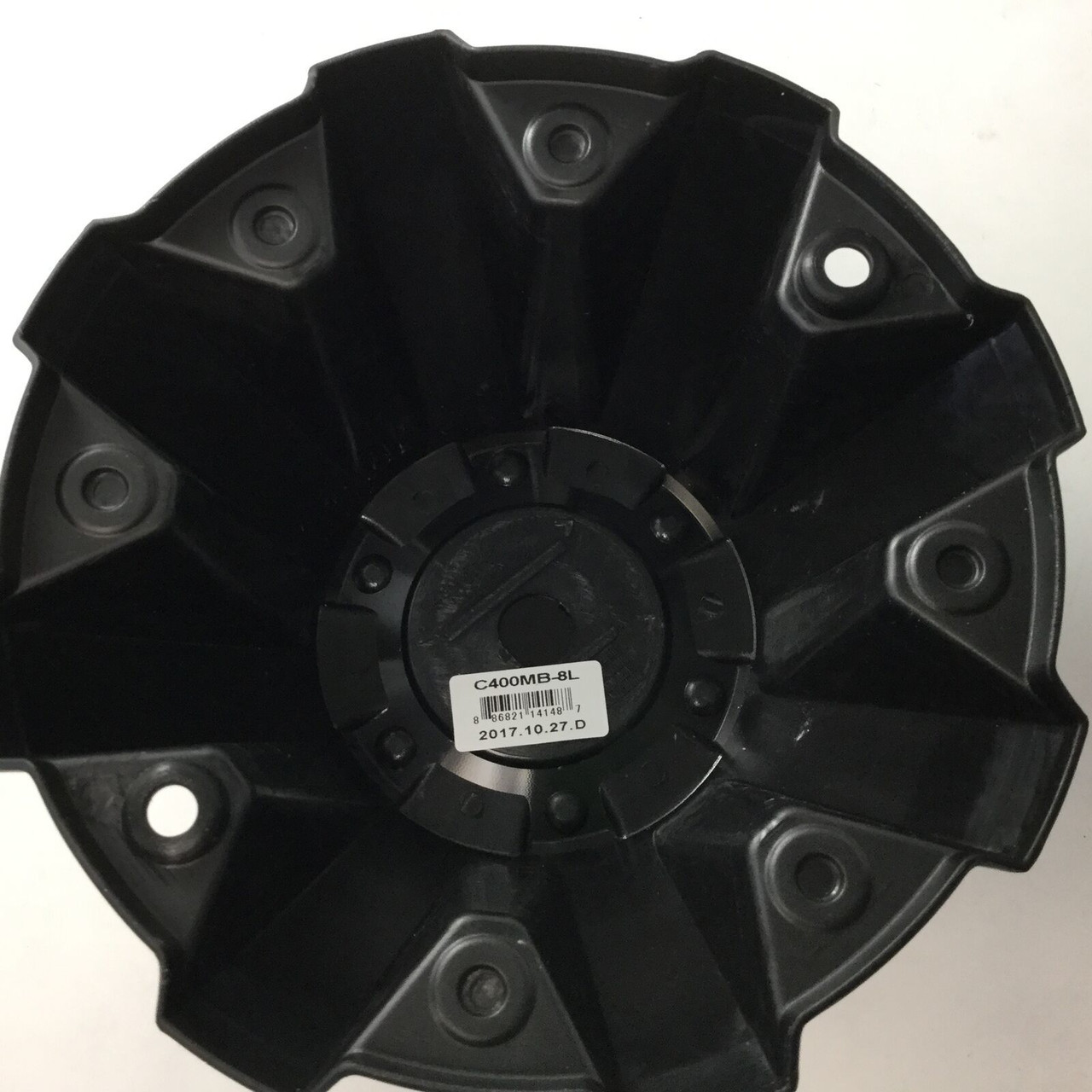 Vision 8 Lug 400 Incline Wheel Center Hub Cap Matte Black C400MB-8L
