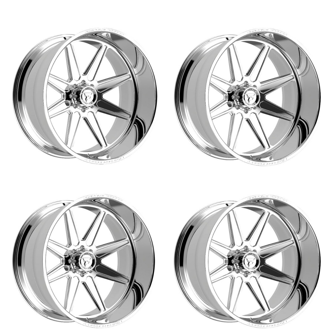 Set 4 30" Fittipaldi Offroad FTF511P Polished 30x16 Wheels 8x170 -101mm Rims