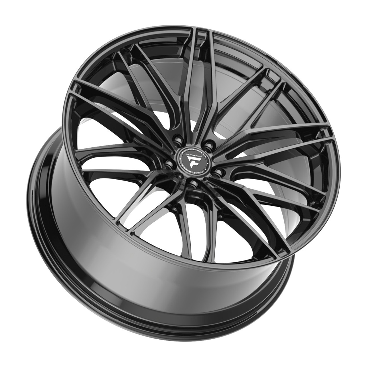 22" Fittipaldi Street FS372B Gloss Black 22x10.5 Wheel 5x120 40mm Rim